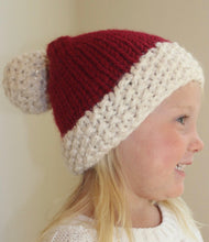 Load image into Gallery viewer, Smiling young girl wearing her cute Santa hat